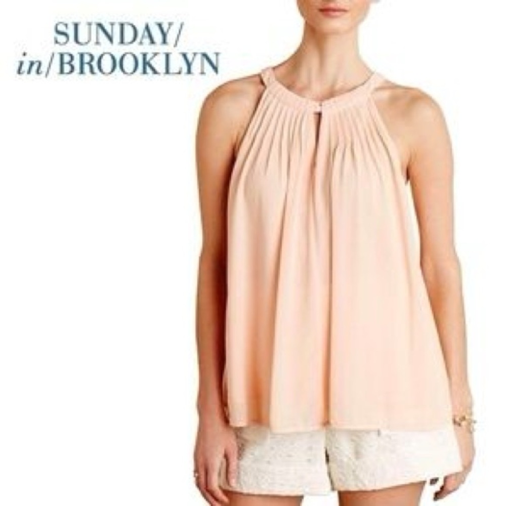 Anthropologie Sunday in Brooklyn Light Peach Blouse